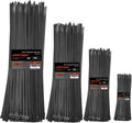 Zip Ties Assorted Size,8+12+14+18 Inch Double Sided Toothed,100 LBS Tensile Strength Heavy Duty Cable Wire Ties With Self-Locking Adjustable More Durable Nylon Tie Wraps for Indoor Outdoor（400 Pack）