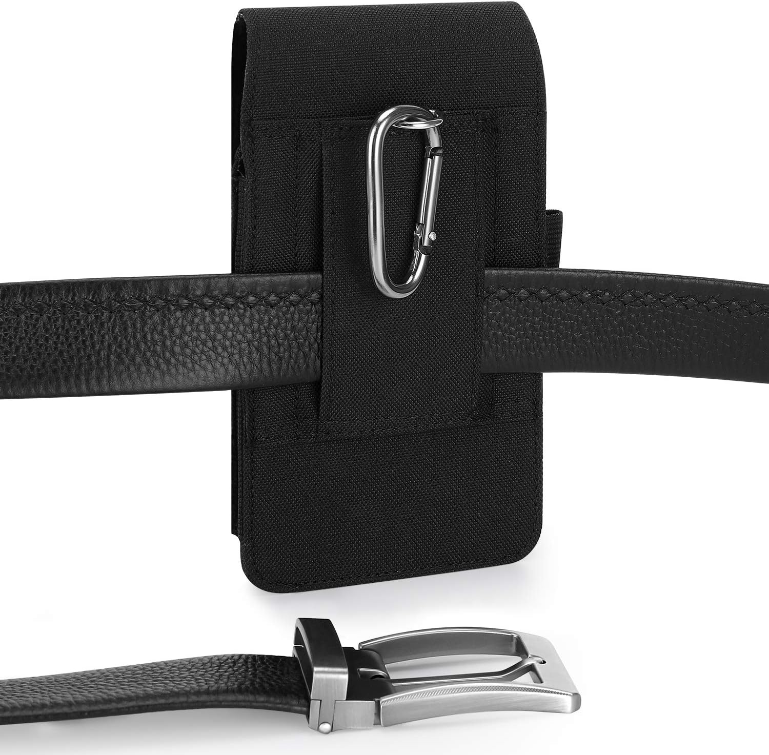 BECPLT Nylon Holster for Galaxy S25 Ultra 5G S24/S23/S22/S21/S20 Ultra Belt Holster Black Cell Phone Holder Belt Clip Holster Case Phone Pouch Belt Pouch Cover