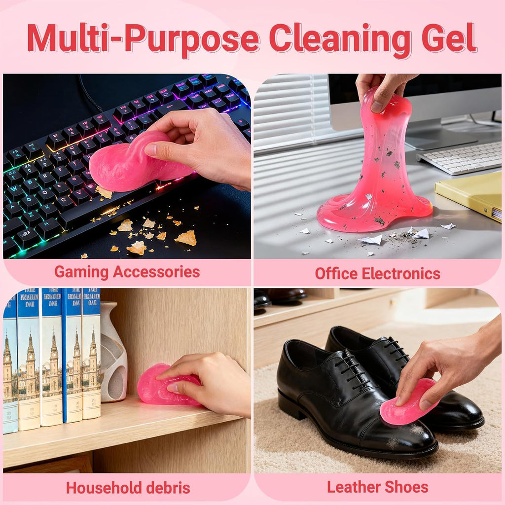 COLORCORAL Universal Cleaning Gel Dust Cleaner for PC Keyboard Car Detailing Office Electronics Laptop Dusting Kit Computer Dust Remover, Computer Gaming Car Accessories,Christmas Stocking Stuffers
