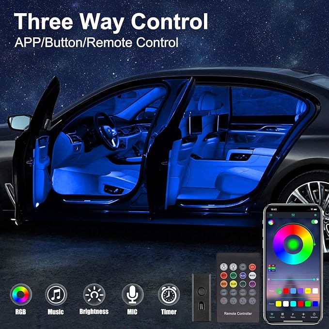 Interior Car LED Strip Lights - Image 4
