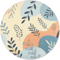 ITNRSIIET Mouse Pad Non-Slip Rubber Base Smooth Surface Stitched Edges Waterproof Durable Compatible with All Mice for Office & Gaming, Desk Accessory, Diameter 8.7 inch, VividFoliage