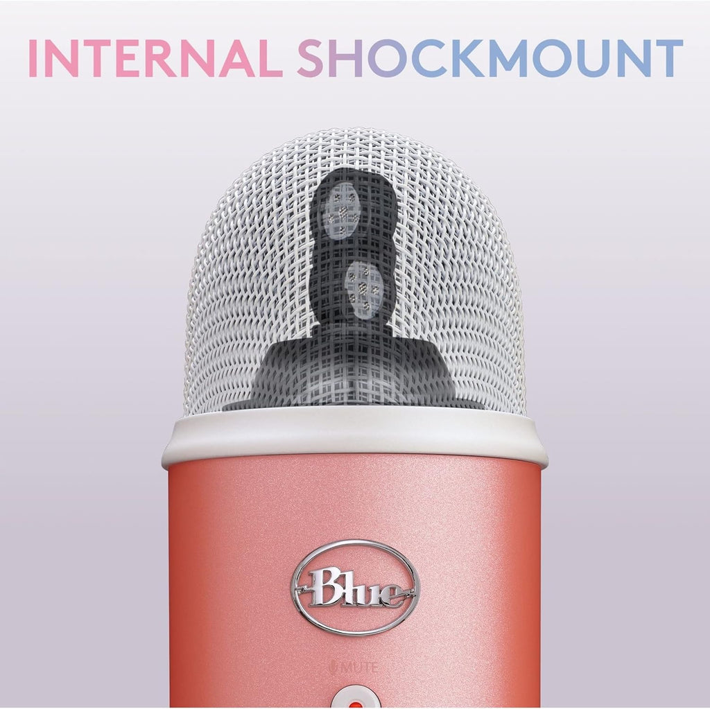 Logitech for Creators Blue Microphones Yeti USB Microphone (Pink Dawn) Aurora Collection