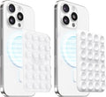 Klearlook 2Pack Magnetic Suction Phone Mount for MagSafe Case, Sticky Phone Grip Holder for iPhone, Removable Hands-Free Selfie/Video for TikTok Influencers, Women Girl Teen Gift, Transparent & White
