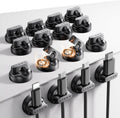 16-Pack Magnetic Cable Clips [1S Snap-On] Cord Holder, LISEN Office Desk Organizers and Accessories with 8 Extra Strong Adhesive Pads, Wire Organizer for Nightstand, Home, Wall, Car, Desktop