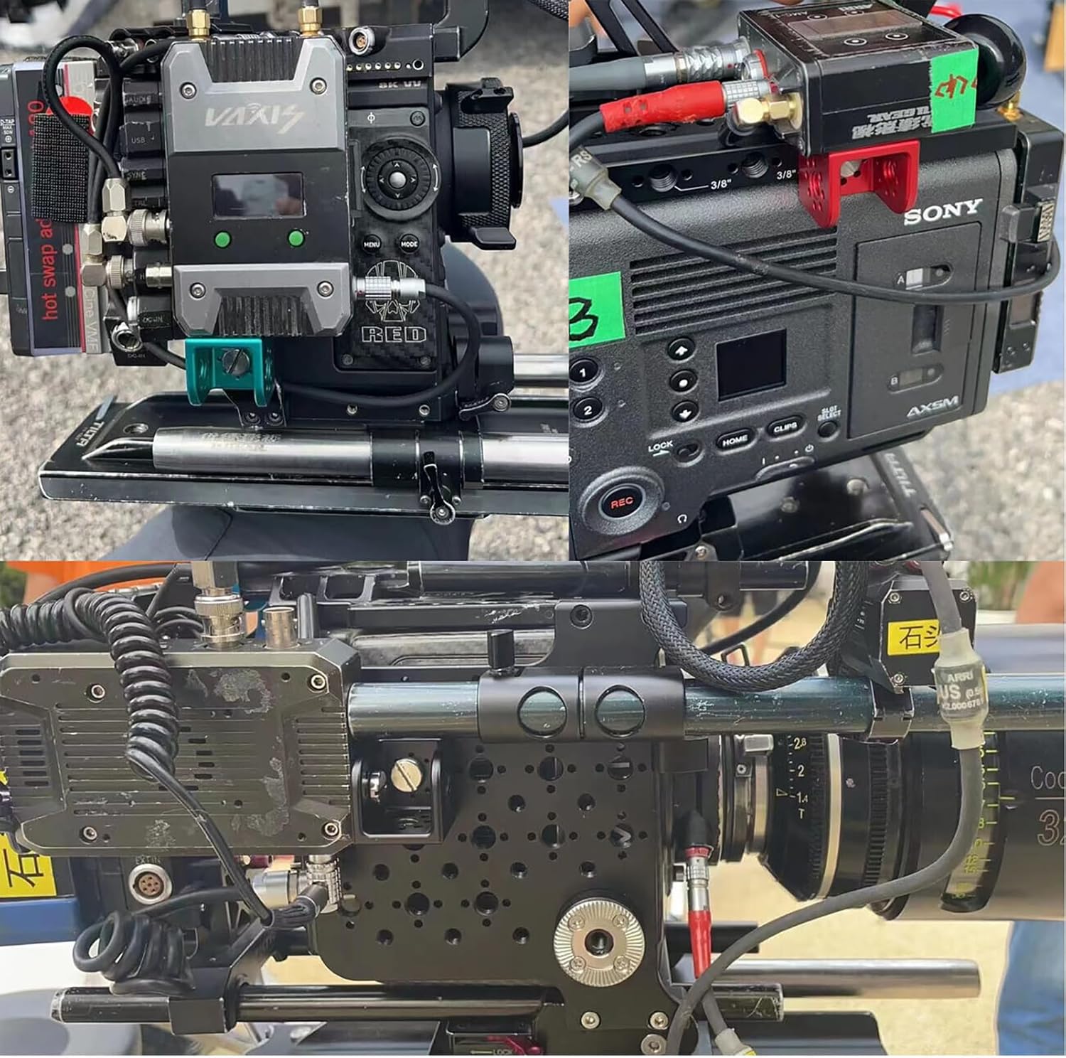 Block 3/8" Thread Bracket Lock Mounting Adapter Right Angle for ARRI Sony RED Camera Lens Motor Teradek Wireless Red