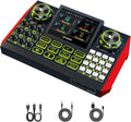 Audio mixer, suitable for live streaming, singing, and gaming on computers/phones; podcast mixer with real-time sound card, noise reduction function, and one-click mute function