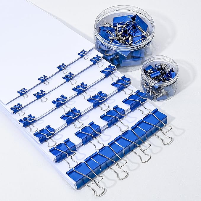Temiary 24 Pcs Binder Clips, 1.6 Inch Large Metal Binder Paper Clip - Image 5
