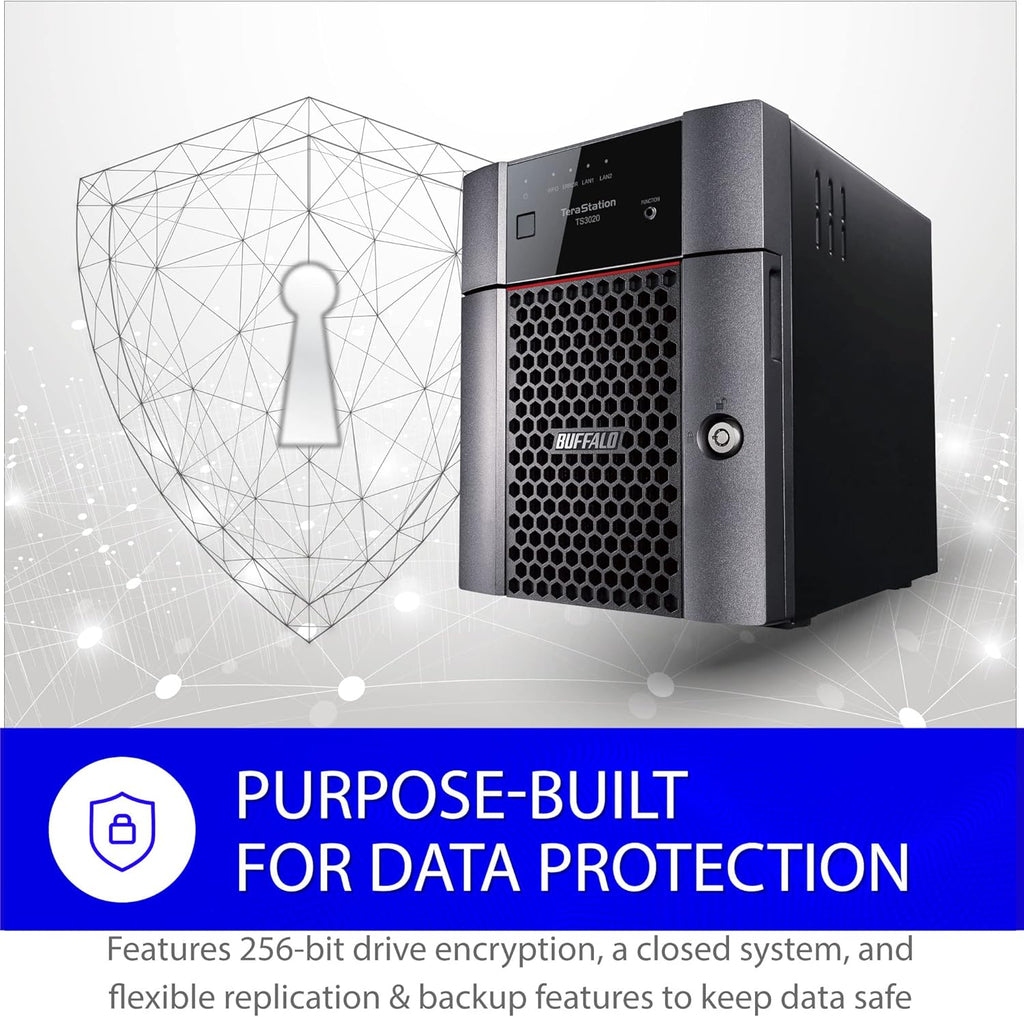 BUFFALO TeraStation 3420DN 4-Bay SMB 16TB (4x4TB) Desktop NAS w/Hard Drives Included Network Attached Storage