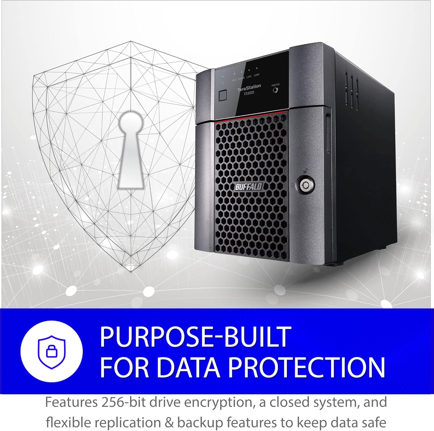 BUFFALO TeraStation 3420DN 4-Bay SMB 8TB (4x2TB) Desktop NAS w/Hard Drives Included Network Attached Storage