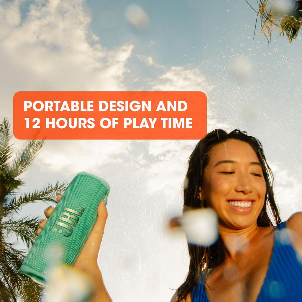 JBL Flip 6, Pink - Waterproof, Portable & Durable Bluetooth Speaker - Up to 12 Hours of Wireless Streaming - Includes Noise-Canceling Speakerphone, Voice Assistant Connect+