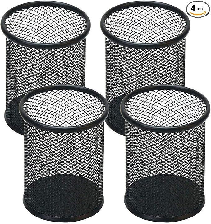 Pen Holder Mesh Pencil Holder Metal Pen Holder Cup Pencil Cup Holder by SNOWCOOLERPenHoldersforOffice