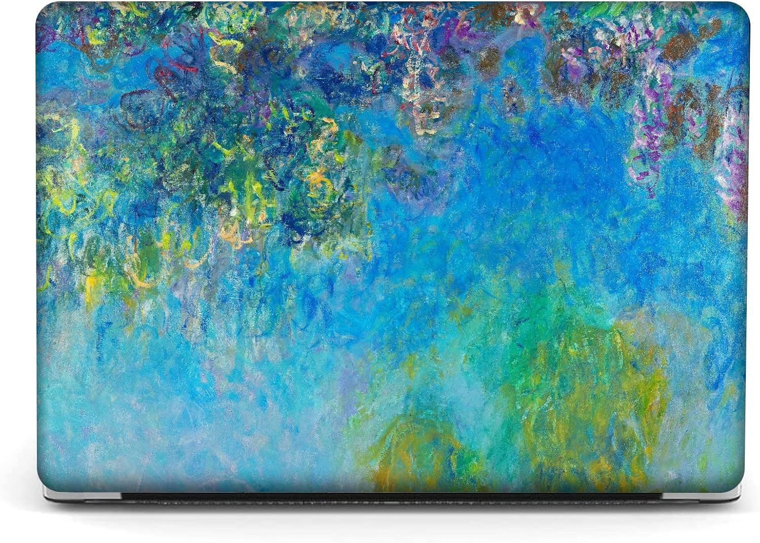 Berkin Arts for MacBook Air 13.6 inch Case A3240 A3113 A2681 (M4 M3 M2) 2025 2024-2022 Release with Keyboard Cover & Screen Protector Cloisonnism (Wisteria by Monet)