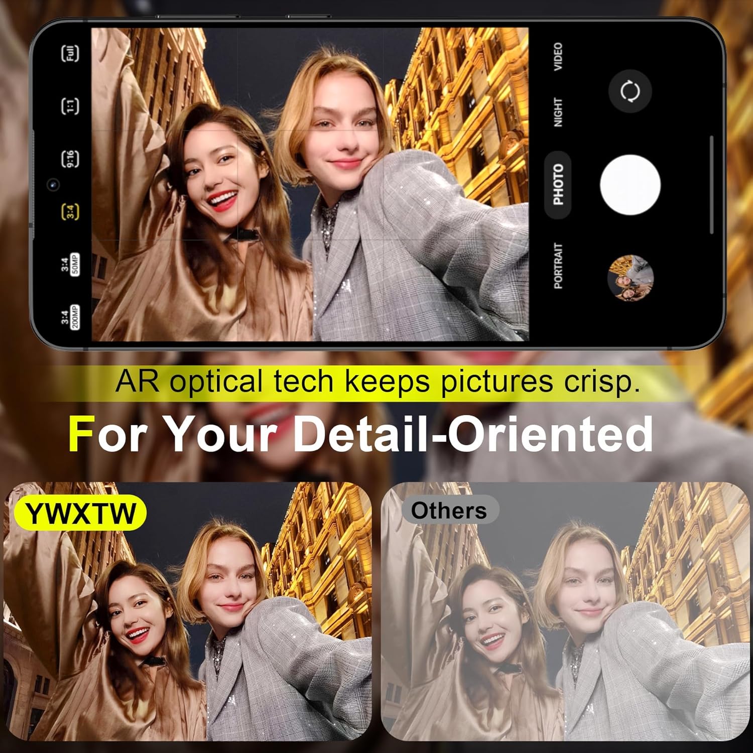 YWXTW Camera Lens Protector for Samsung Galaxy S25+ Plus Accessories [1:1 Fit & Ultra Clarity] 9H Tempered Glass Metal Individual Ring Camera Cover Screen Protector, Case Friendly (Clear)