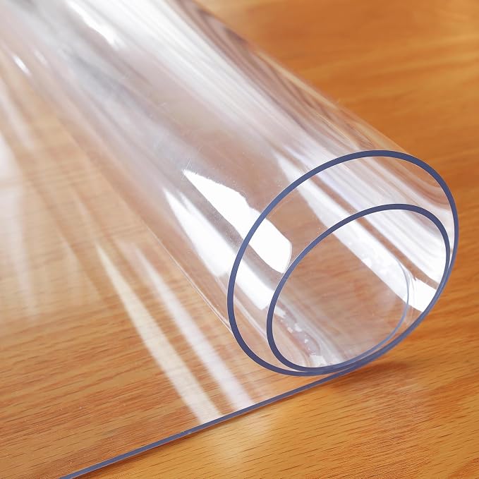 OstepDecor Clear Table Cover Protector 25 x 63 Inch, 1.5mm Thick Plastic Table - Image 8