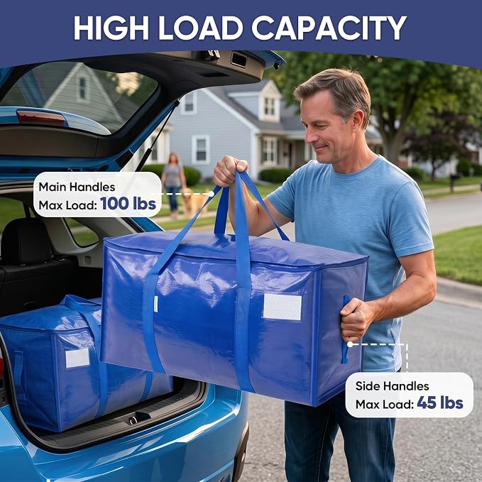 TICONN 4 Pack Extra Large Moving Bags Heavy Duty - Image 10