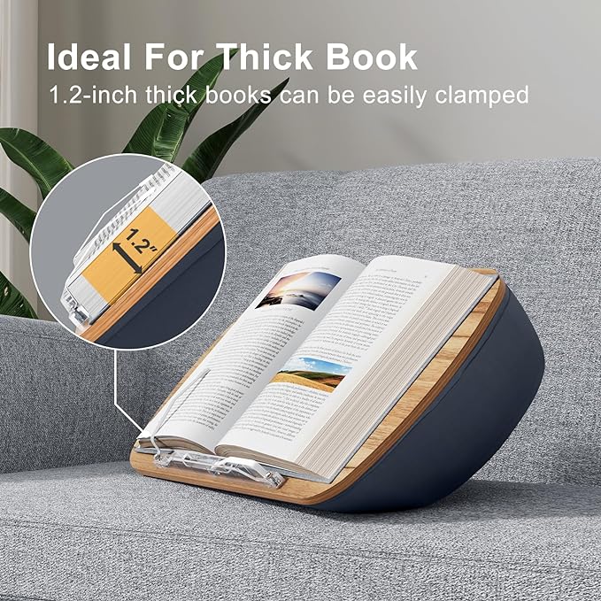 ERGONOV Lap Beanbag Book Stand for Hands Free Reading Comfortable Reading - Image 4