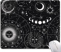 Moon Sun Mouse Pad - Custom Design, Waterproof, Non-Slip Rubber Base, Office Laptop, 9.5"x7.9"x0.12" Inch