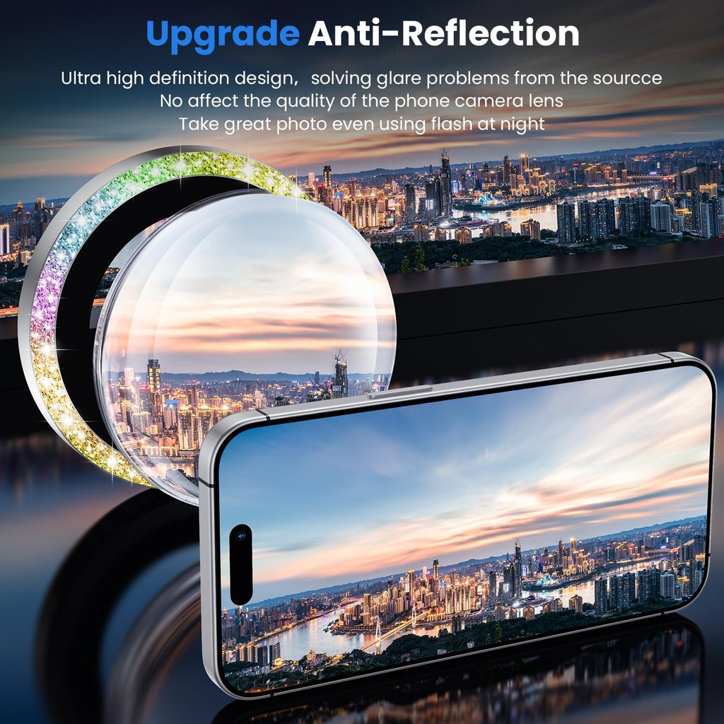 WSKEN for iPhone 16 Pro/iPhone 16 Pro Max Camera Lens Protector - [Original Shooting Model] Shatterproof Ultra HD Tempered Metal Glass Camera Screen Protector Cover Film Accessories