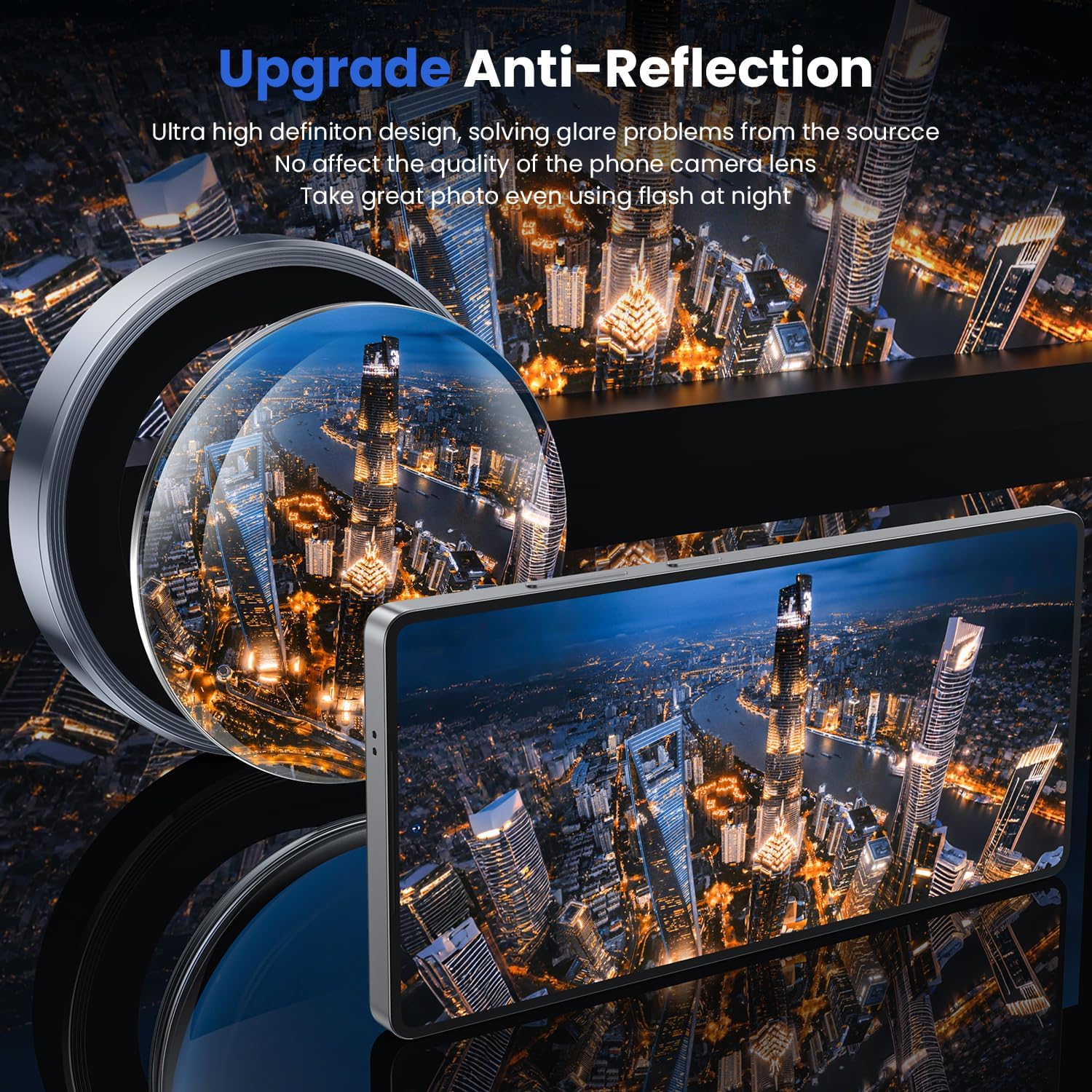 WSKEN for Samsung Galaxy S25 Ultra Camera Lens Protector - Ultra Thin Case Friendly, 9H Shatterproof Tempered Glass with Aluminum Metal Circle Camera Screen Protector Cover Accessories, Blue