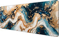 Dynippy Thin Extended Gaming Mouse Pad （31.5 * 11.8 * 0.08 inch） with Stitched Edges Large, Long XXL Keyboard and Mouse pad Desk Mat for Gaming Office & Home - Art 1