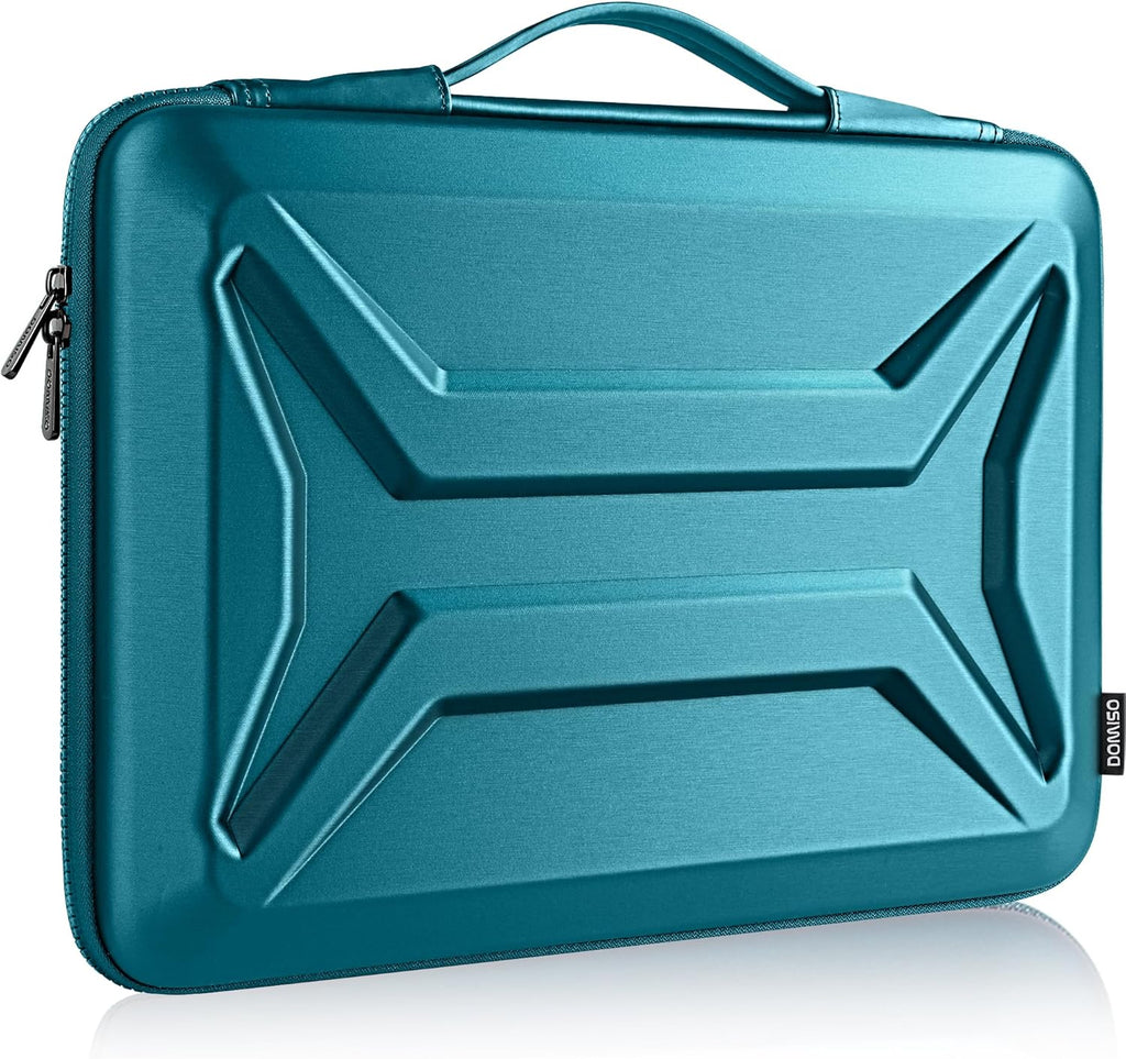 DOMISO 14 Inch Laptop Case Shockproof Sleeve Waterproof Hard Shell Protective Cover for Business & Travel, Fits 14" Lenovo ThinkPad/Dell XPS/HP Pavilion/Macbook Pro (Teal)