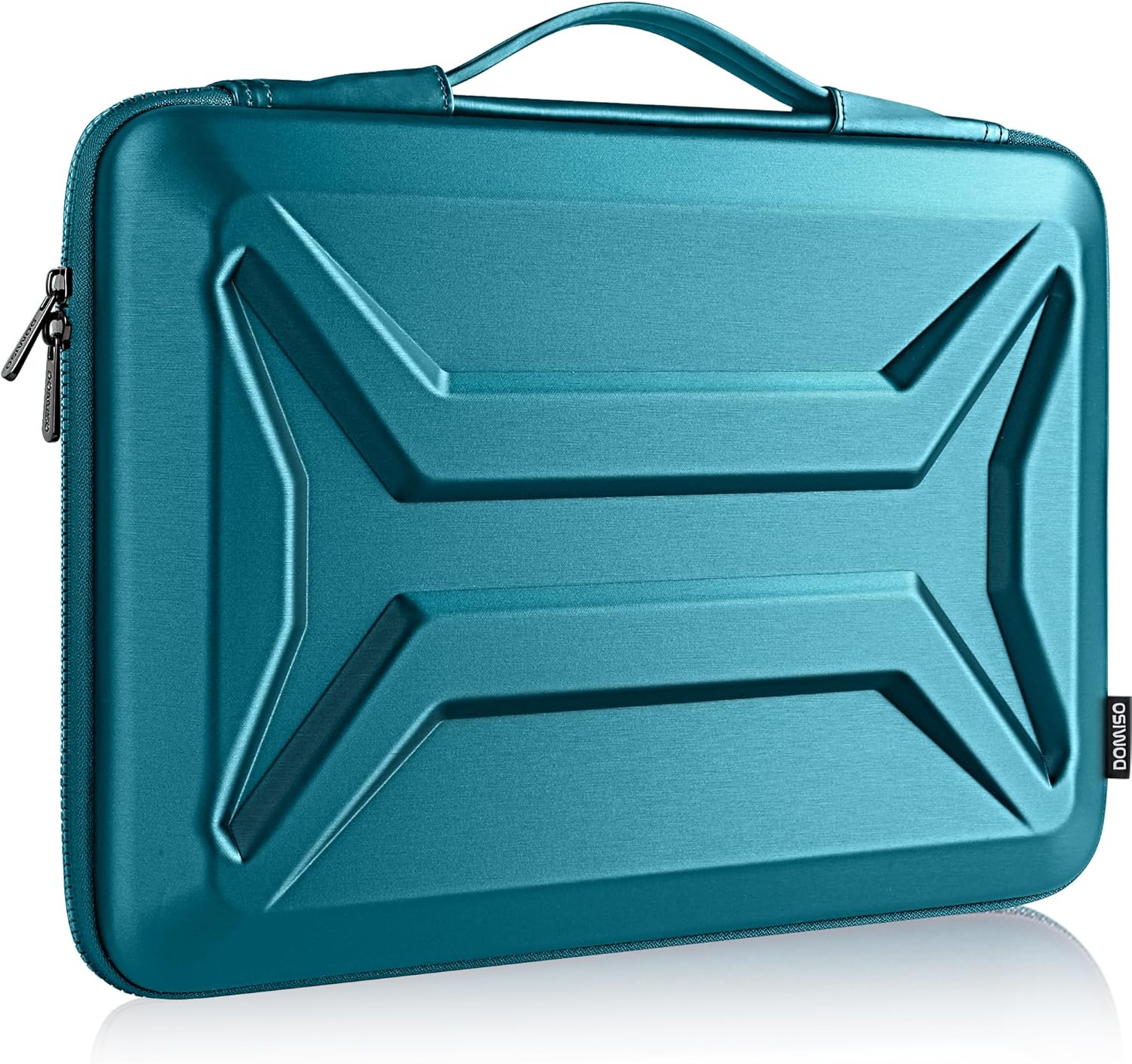 DOMISO 17 Inch Laptop Case Rugged Sleeve Waterproof Hard Shell Protective Cover Fits Most 17-17.3" Laptops/Dell XPS 17 / HP Envy 17 (Teal)