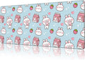 Mouse Pad Large Milk Box with Rabbit Non-Slip Gaming Desk Mat with Stitched Edge Laptop Keyboard Desk Pad for Work Home Gaming (35.4 x 15.7 Inches)