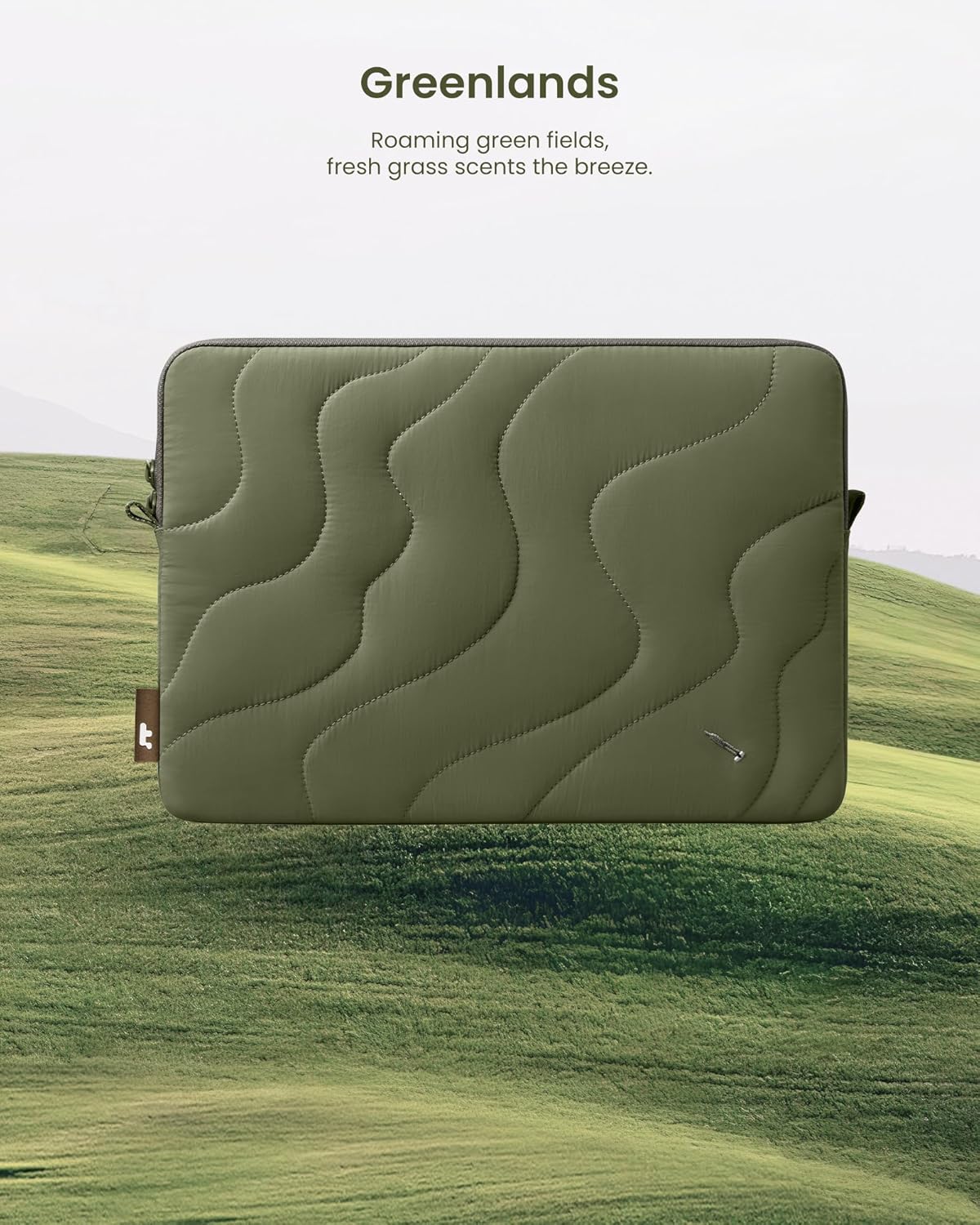 tomtoc 360 Protective Puffy Laptop Sleeve for 16-inch MacBook Pro M4/M3/M2/M1 Pro/Max A3403 A3186 A2991 A2780 A2485 2024-2019, Quilted Design Soft Cute Puffer Bag Computer Case for Dell XPS 16 Laptop