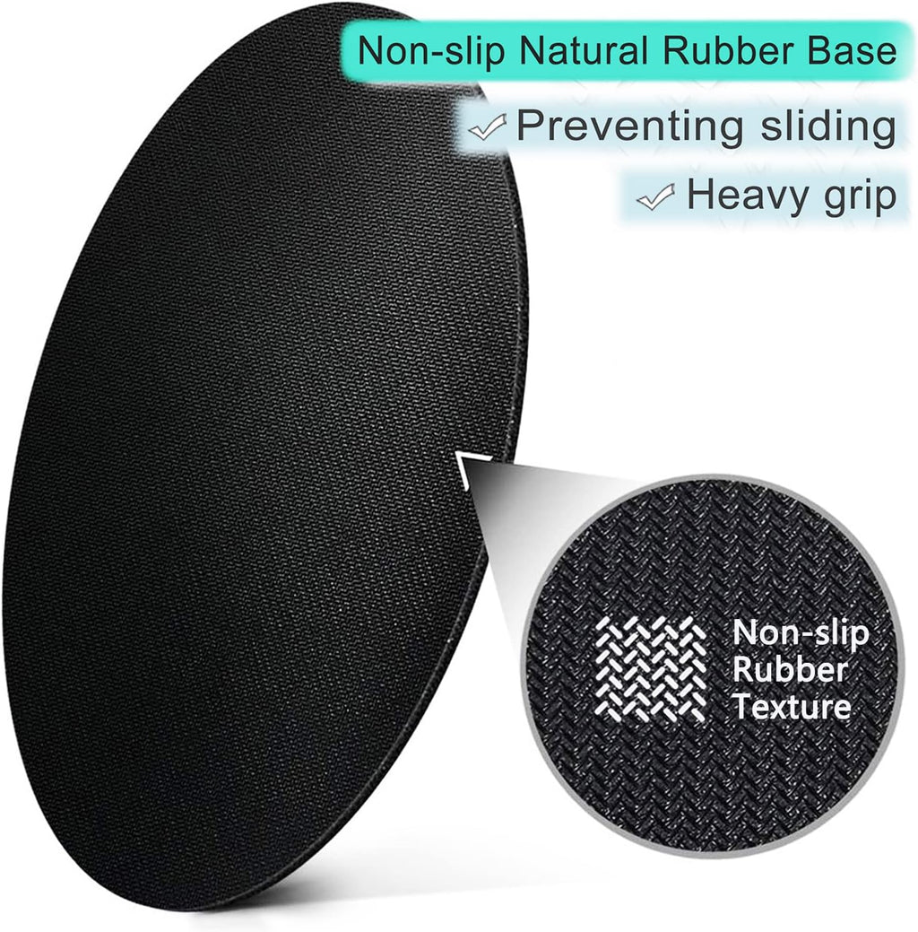 ITNRSIIET Round Mouse Pad with Stitched Edge Premium-Textured Waterproof Non-Slip Rubber Base Desktop Protection Mat Diameter 8.7 inches, Aesthetic Boho