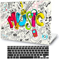 Creativity Music Laptop Shell Compatible with MacBook Air 13 Inch Case 2017 2016 2015 2014 2013 2012 2011 2010 A1466/A1369, AMCJJ Plastic Hard Cover Shell Case & Keyboard Cover &Screen Protector