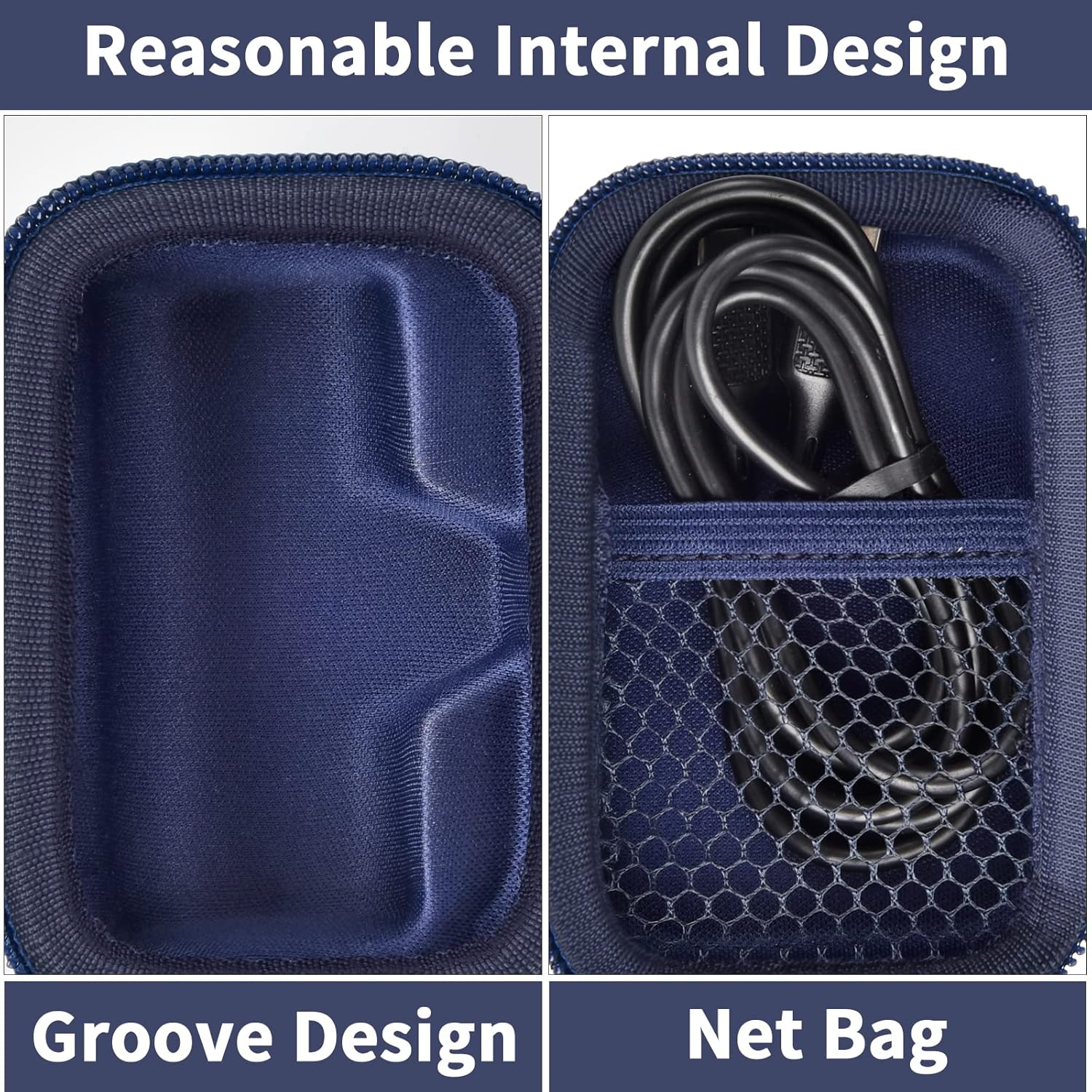 Portable Charger Power Bank Case for Swyop/for Feob/for Charmast/for JEJILL/for LanLuk/for VEGER/for iWALK/for Taegila/for Kuulaa and More Small Charging Battery Pack - Bag Only (Blue)