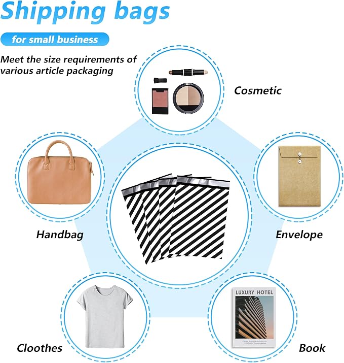 Thank You Poly Mailer 6x9 Inch 100 Pcs, Waterproof and Tear-Resistant Shipping - Image 7