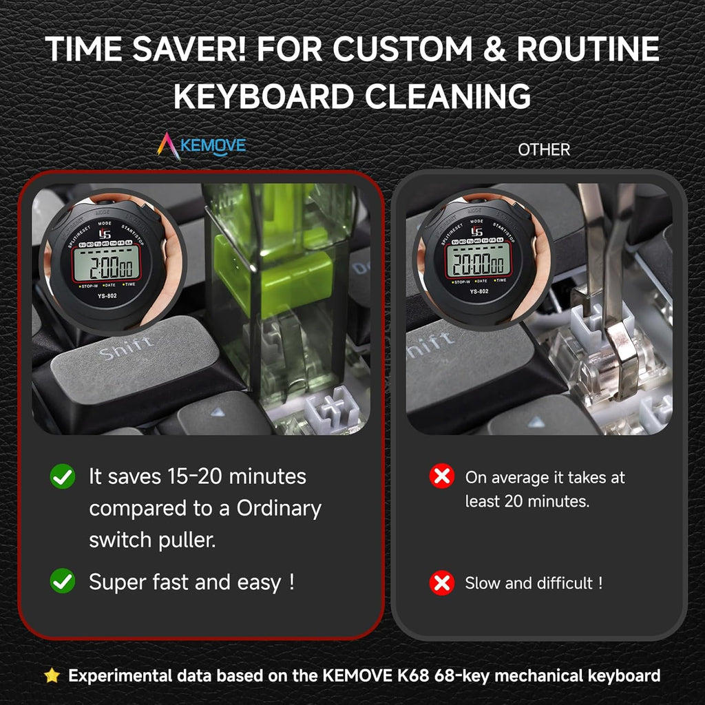 KEMOVE P10 2-in-1 Switch & Keycap Puller for Mechanical Keyboards, Quick & Painless Removal, DIY Customization, Maintenance, Cleaning for Beginners & Enthusiasts