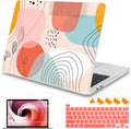 Mektron for MacBook Pro 16 inch A2141 Case 2020 2019 Release with with Retina Display & Touch Bar & Touch ID, Abstract Artistic Plastic Hard Shell Cover Keyboard Skin Screen Film