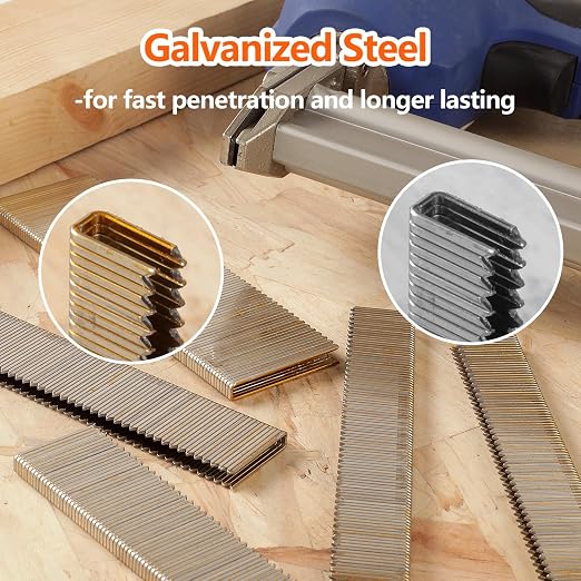 1000-Count 1 Inch Length, 18 Gauge 1/4 Inch Narrow Crown Staples, Heavy Duty - Image 3