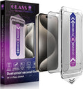 2 Pack Matte Screen Protector for iPhone 16 Pro 6.3-Inch Auto Dust Removal, No Bubbles, Tempered Glass Film, Easy Installation