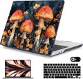 Mektron Case for MacBook Pro 16" M4 A3403 A3186 M3 A2991 M2 A2780 M1 A2485 (2021/2023/2024) Pro/Max with Touch ID, Hard Shell Plastic Laptop Cover Keyboard Cover Screen Protector, Mushrooms