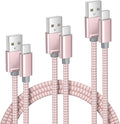 Elebase USB Type C Charging Cable 1.5/3.3/6.6FT 3 Pack,USBC Car Charger Cord for iPhone 16 15 Plus Pro Max 2,Airpods 4,Samsung Galaxy S24 S23 Plus Ultra Note 10 20 S10 S10E,Tab A7,A54 A53 A52,Z Flip