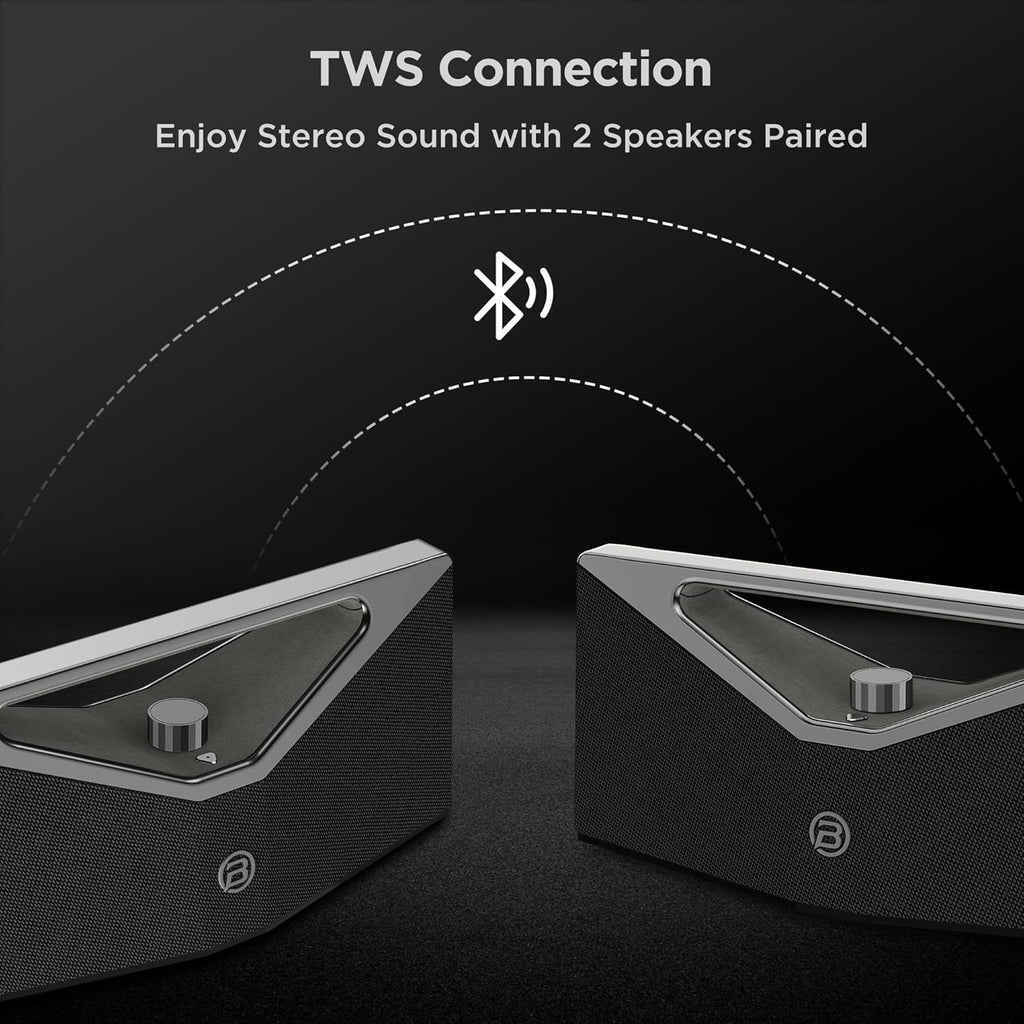 BUGANI Bluetooth Speaker Loud 160W,Waterproof Large Bluetooth Speaker Subwoofer Hi-Res Audio, 12H Playtime Party Outdoor Speakers for Camping, Beach, Gray