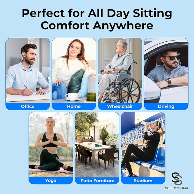 SelectSoma Double-Thick Gel Seat Cushion - Image 5