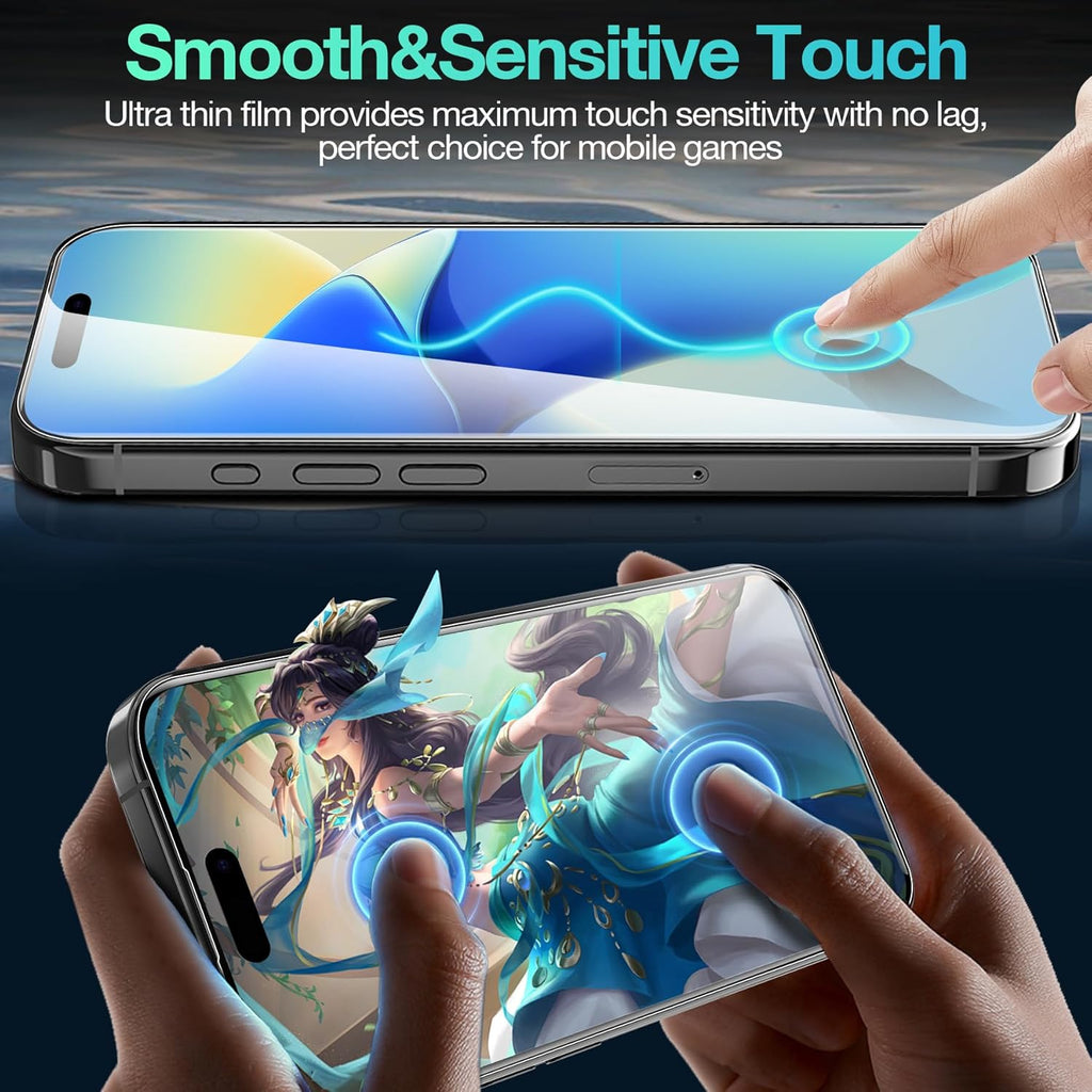 3 Pack Flexible Film Screen Protector for iPhone 16 Plus, Non-breakable Soft TPU Hydrogel Film for iPhone 16 Plus Screen Protector Film (NOT Glass)