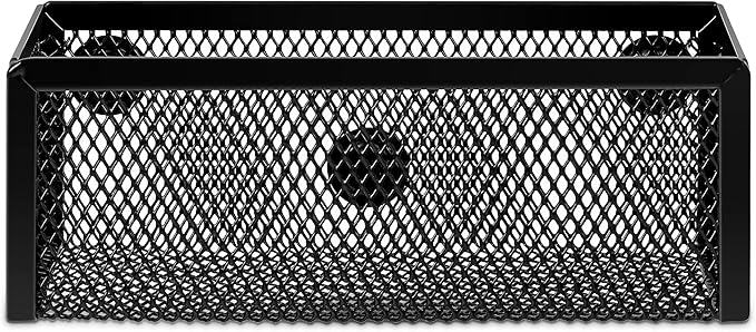 Amazon Basics Magnetic Storage Baskets, Mesh Organizers - Image 2