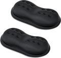VANKEY 2 Pack Mouse Wrist Rest, Ergonomic Desk Wrist Pad for Mouse, Comfortable Computer Mouse Wrist Support with Memory Foam Fillings, Non-Slip Base (Black)