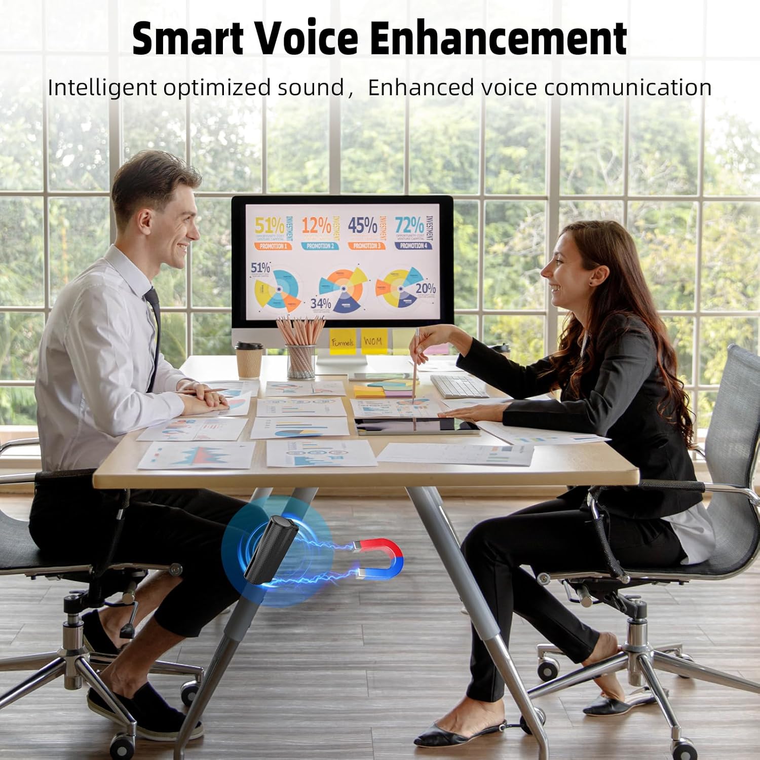 Z8Pro 128GB LED Power Display Magnetic Voice Recorder,35Days Continuous Recording Device,Voice Activated Recorder with AI Noise Reduction,Audio Recorder for Meetings/Lectures/Interviews