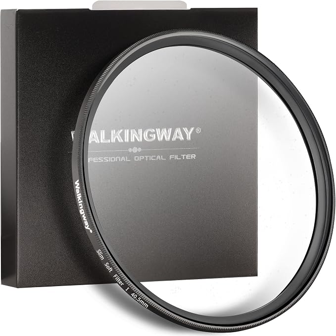 Walking Way 40.5MM White Pro Mist Diffusion Lens Filter, Dreamy Fog & Soft Glow by WalkingWay