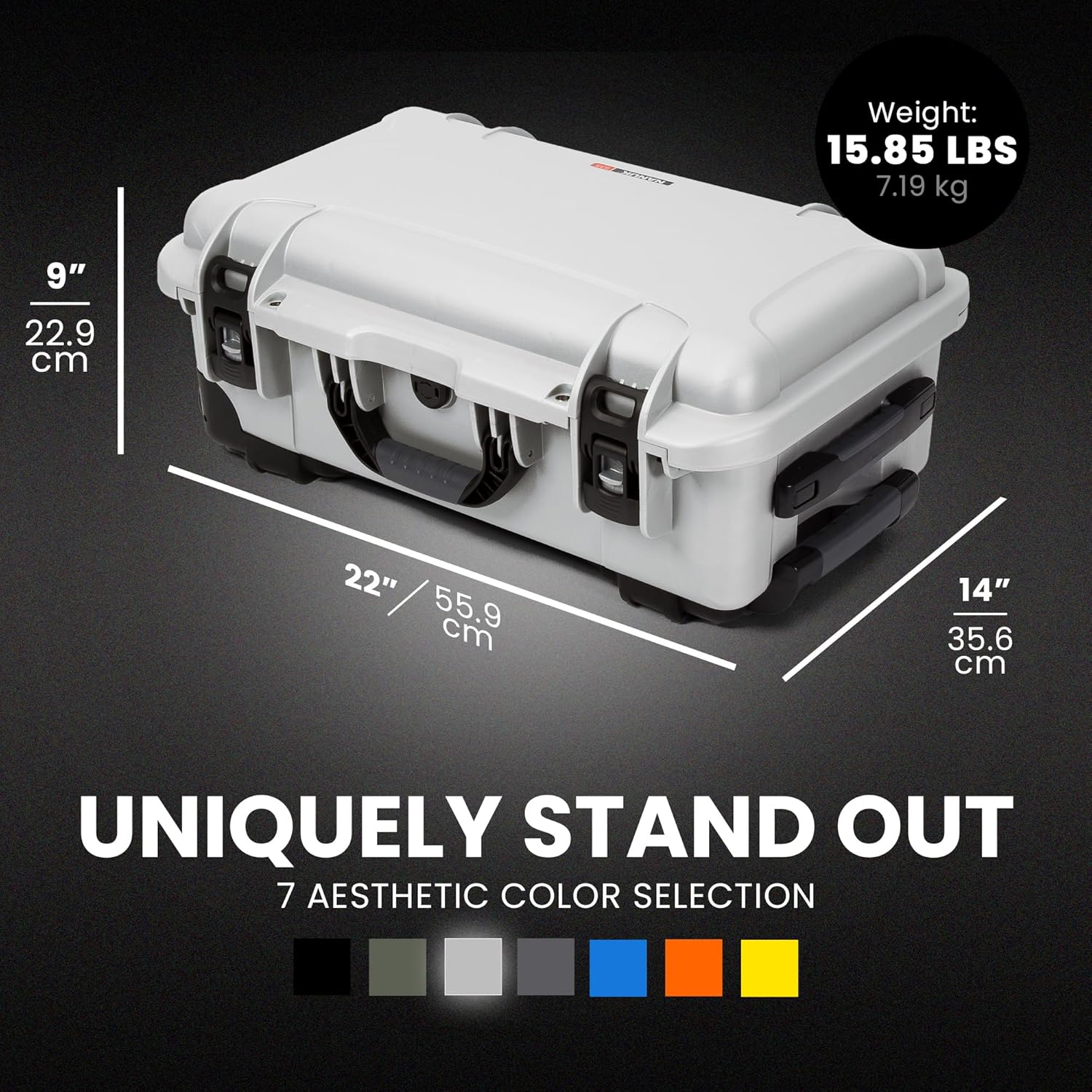 NANUK Wheeled Series 935 Lightweight NK-7 Resin Waterproof Protective Case
