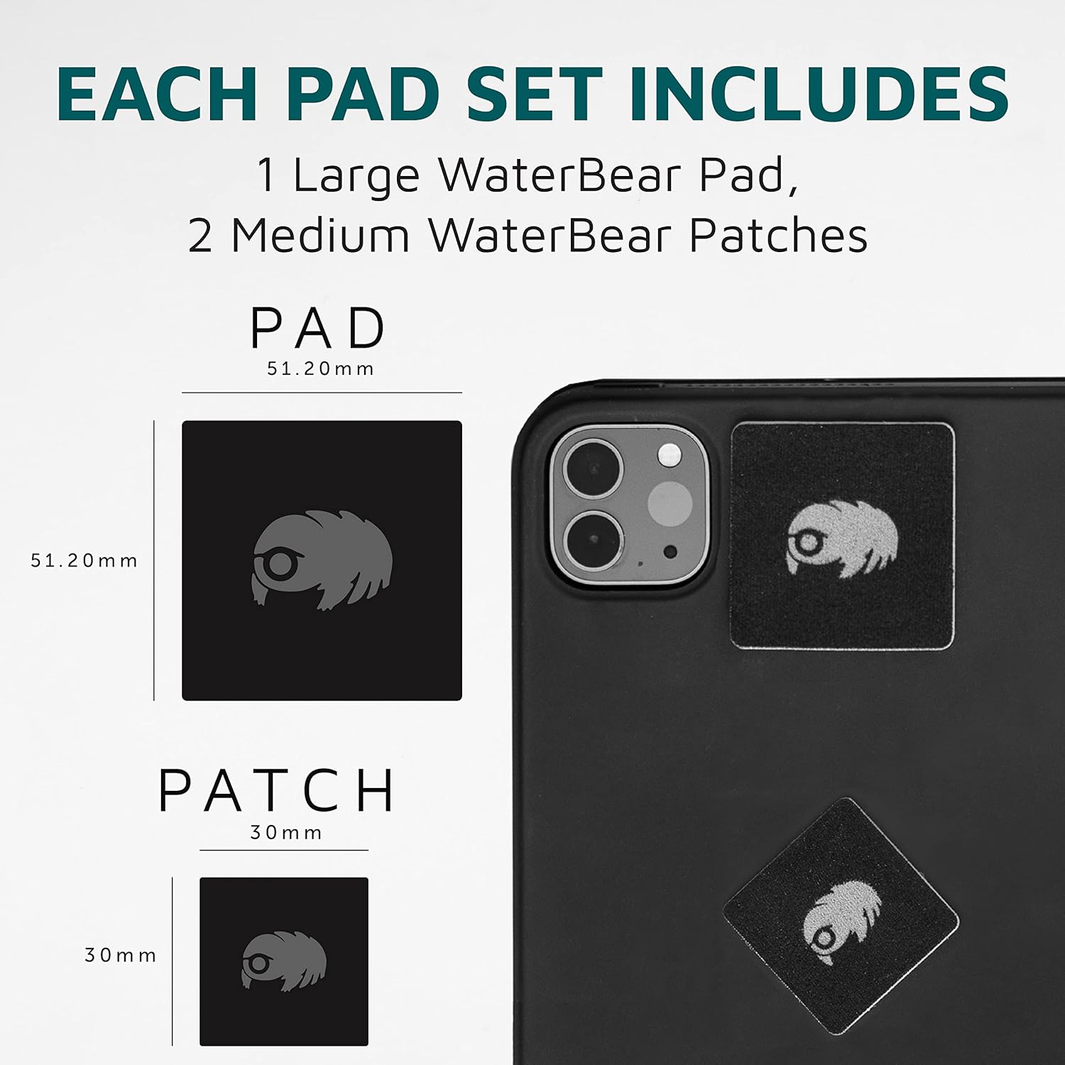 KUVRD Waterbear - Universal Screen Cleaners - Teeny Tiny Cleaning Tools for Your Lenses & Screens - Single Pad Set