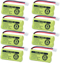 BT18433 BT28433 2.4v 500mAh Ni-Mh Phone Battery Rechargeable Compatible with AT&T Vtech BT-8300 BATT-6010 BT184342 BT284342 BT1011 BT1018 BT1022 BT1031 89-1326-00-00 CPH-515D(8 Pack)