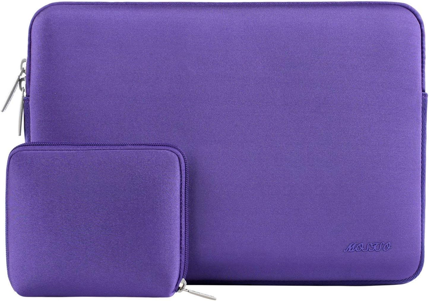 MOSISO Laptop Case 13.3 inch, 13-13.3 inch Laptop Sleeve Bag Compatible with MacBook Air/Pro 13/Pro 14 M5 M4 M3 M2 M1, HP Dell ASUS Lenovo, Neoprene Computer Sleeve Bag with Small Case, Ultra Violet