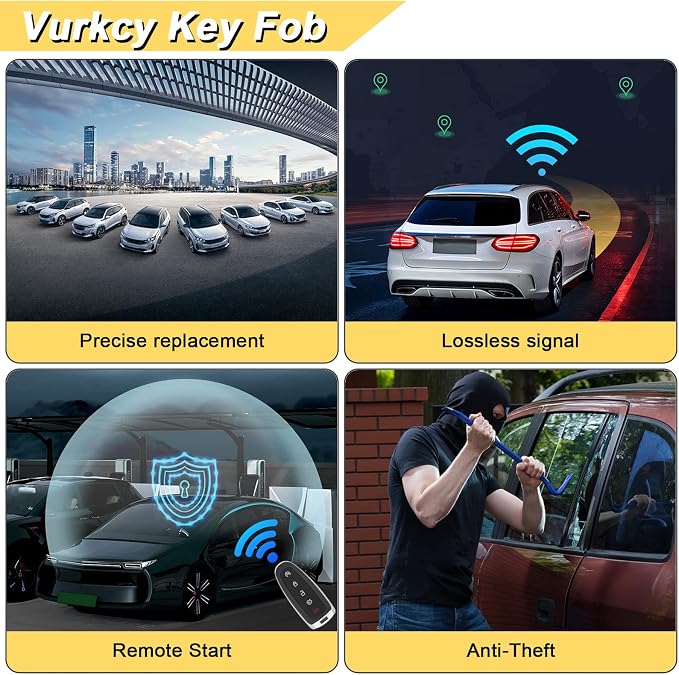 Vurkcy Key Fob Replacement for 2004-2006 RX330/ 07-09 RX350/ 06-08 RX400H/ 10 - Image 8